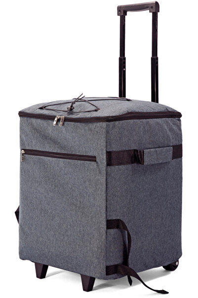 Benzi , Geantă termoizolantă tip rolă BZ 5736, 41 x 33 x 33 cm, 44 L, Gri