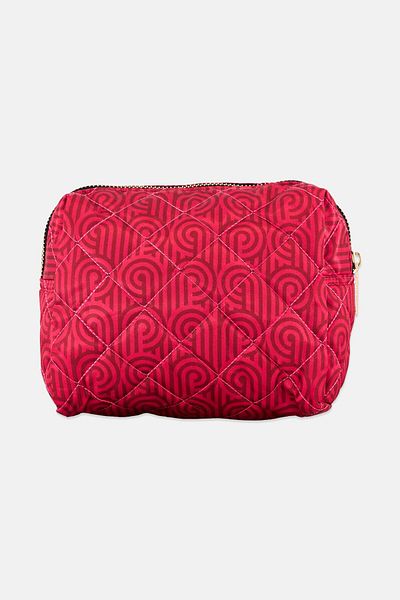 Florence Broadhurst Women Brand Logo Cosmetics Bag, Pink
