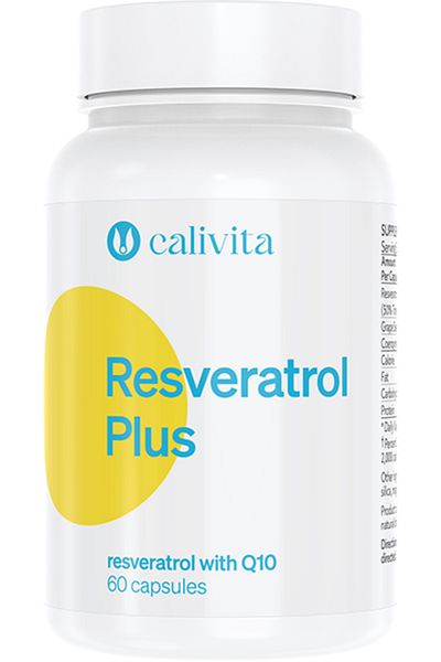 Calivita Food supplement with Resveratrol and Coenzyme Q10 Resveratrol Plus (60 capsules) - Calivita