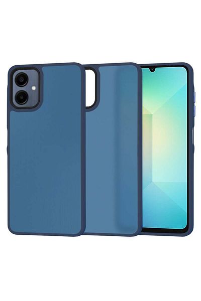 SKYDDAR INNOVATION Carcasă pentru Samsung Galaxy A06, HaloFrost, AntiSoc, Albastru marin, set cu autocolant