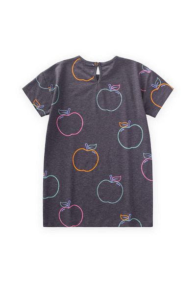 Cigit Tunic T-Shirt 4-12 Years Gray