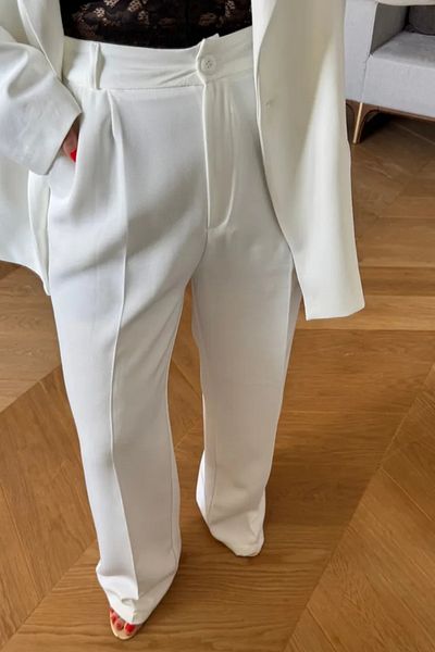 Tuba Butik High Waist Palazzo Women's Trousers