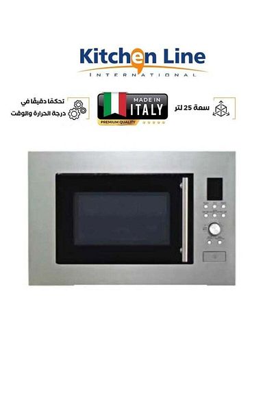 Kitchen Line Built-in Microwave - 25 Liters - 900 Watts - Steel - With Grill - D90D25ESL