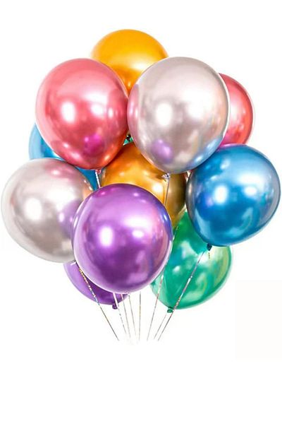 ELGALA Balloon Shiny Metallic Helium Balloon 20 Pcs Mixed Color