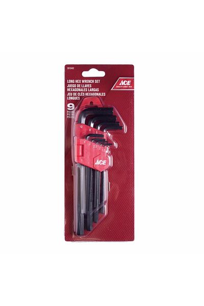 ACE Steel Long Hex Wrench Set (9 Pc.)