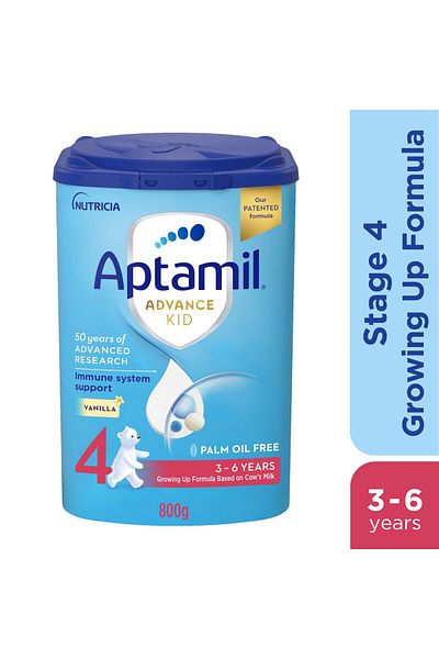 Aptamil Advance Kid Stage 4 Growing Up Formula Vanilla Flavour From 3-6 Years 800 g