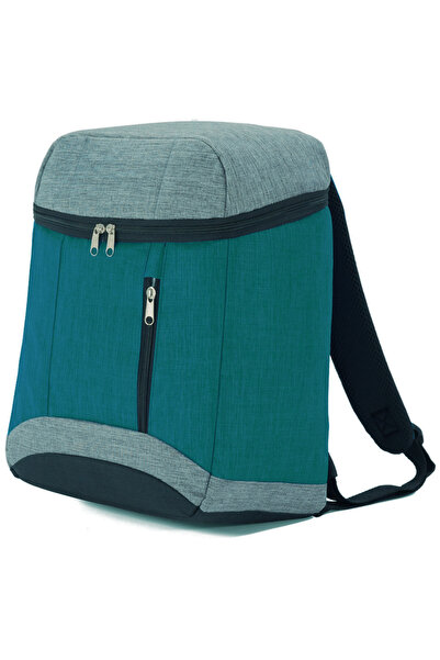 Benzi Rucsac Termoizolant BZ 5618, 38 x 27 x 17 cm, 17 L, Gri/Turcoaz