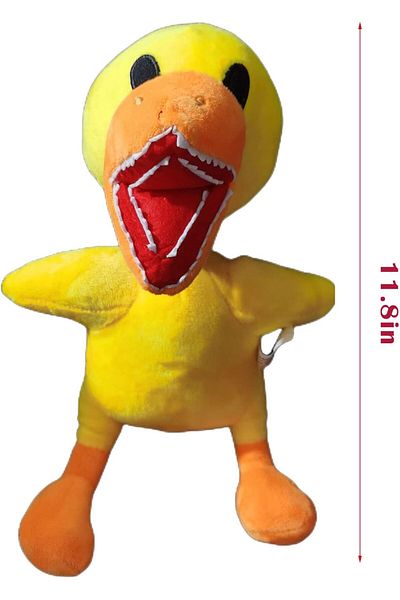Amazon Rainbow Friends Yellow Duck Plush Toy for Children, 20 x 30 cm