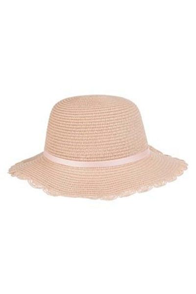 OEM Powder Pink Hat with Bunny & Pink Tulle for Kids