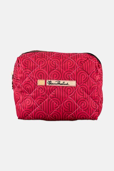 Florence Broadhurst Women Brand Logo Cosmetics Bag, Pink
