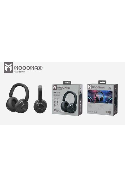 MOOGMAX Moog Max MX-613 Bluetooth Headphones - Stereo Bass Sound, Up to 24 Hours of Battery Life, and Ergonomic Design