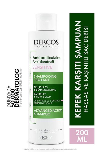 Seddar Collection Dercos Anti-Pelliculaire Shampoo Sensitive and Itchy Scalp 200 ml