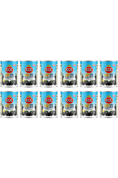 Ece LIGHT SİYAH ZEYTİN 1/1 TNK 12 ADET (4,8KG)