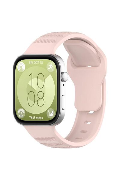 REDz Accessories Dot Texture Strap, Sport, Huawei Watch Fit 3, Adjustable, Soft Silicone, Pink
