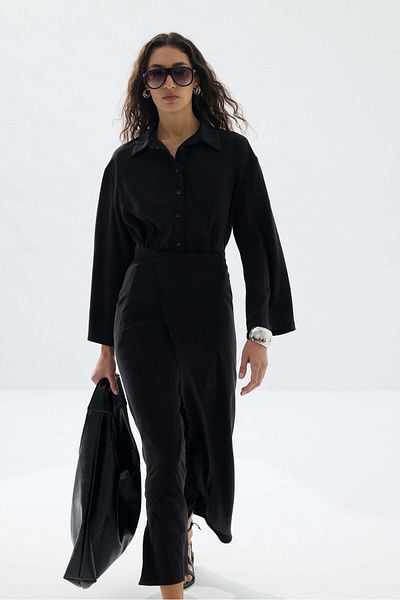 Tailors Room Model Pareo Dress - Black