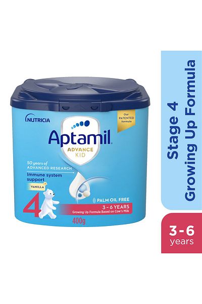 Aptamil Advance Kid Stage 4 Growing Up Formula Vanilla Flavour From 3-6 Years 400 g