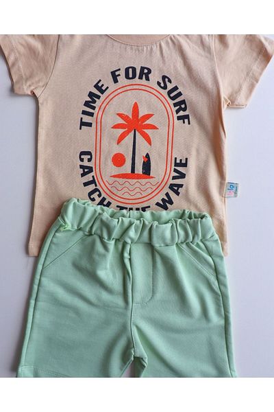 TinyAlp Summer Boy's Comfortable and Design Pattern Shorts Suit
