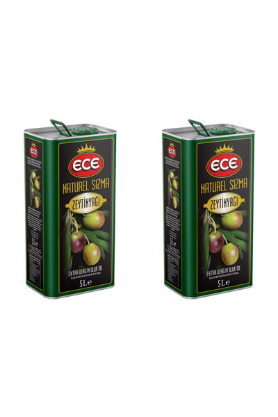 Ece 5 LT TNK NATUREL SIZMA ZEYTİNYAĞI 2 ADET