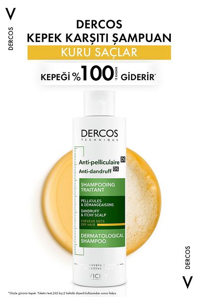 Seddar Collection Dercos Anti-Dandruff Shampoo Anti-Dandruff for Dry Hair 200 ml