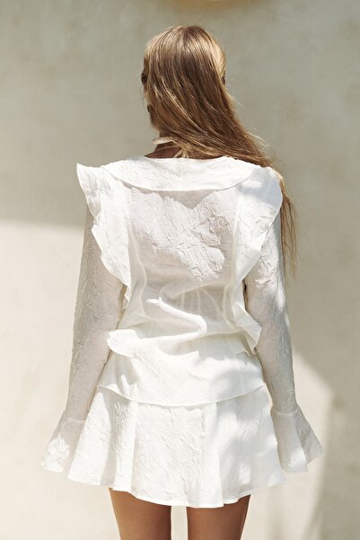 BOHEMAİ Sada košilových šortek Aliza Ecru