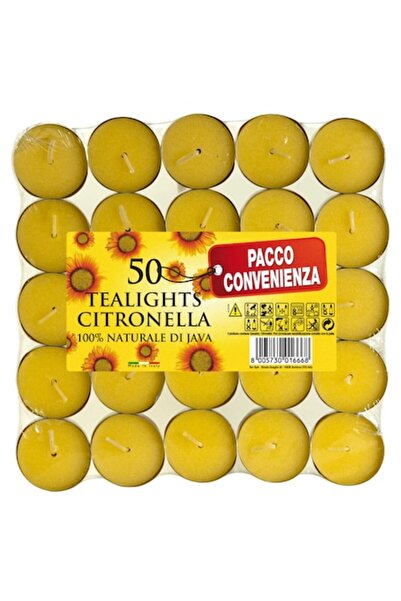 LCA Set 2 x 50 Lumânări Tealight cu Citronella, 4 Ore