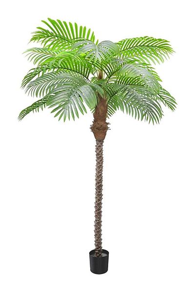 Generic Vitacelli 8.5FT Artificial Palm Tree with 20 Trunk Leaves – Tall Faux Plant in Pot for Indoor & Ou