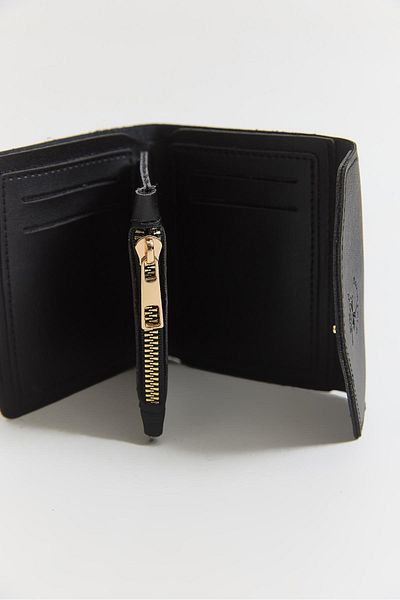 Raneel Kazançlı Alışveriş Snap Closure Faux Leather Women's Wallet Black