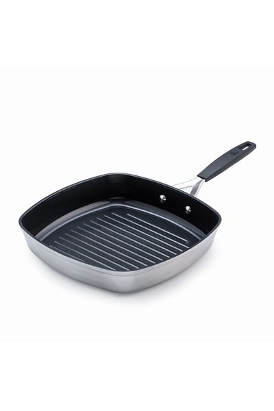 MasterPro Grill pan with non-stick coating SMART 28x28 cm silver