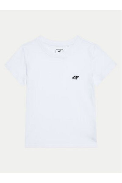 4F Tricou pentru fete 4FJWMM00TTSHF1658 Alb