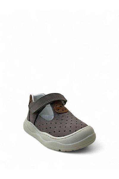 Tuğba Ortopedi 428 Orthopedic 100% Genuine Leather Baby Boy Smoked Summer First Step Shoes