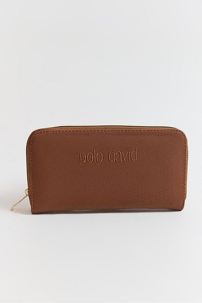Raneel Kazançlı Alışveriş Multi-Eye Zippered Large Wallet Brown