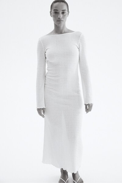 H&M Sırtı Açık Elbise