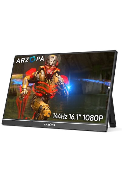 Arzopa Monitor gaming portabil ARZOPA Z1FC, 144Hz, 16.1'' FHD 1080P, HDR, USB C/ HDMI, 72% NTSC, Afisaj IPS