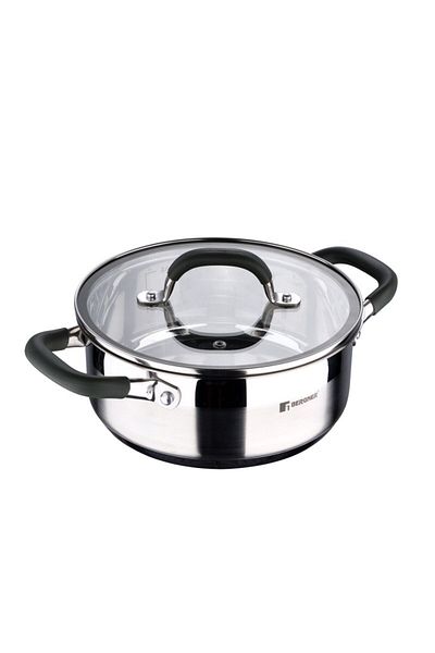 Bergner Stainless steel casserole with lid MIDNIGHT 20 cm 2.3 liters