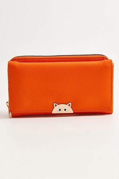 Raneel Kazançlı Alışveriş Large size compartment women's wallet orange