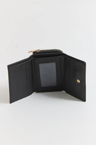 Raneel Kazançlı Alışveriş Mini Wallet with Zippered Pocket Cover Black