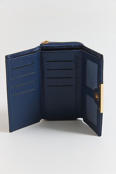 Raneel Kazançlı Alışveriş Zippered Multi-Compartment Women's Wallet Navy Blue