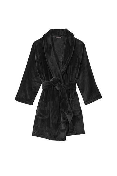 Victoria's Secret Ρόμπα, Victoria's Secret, Λογότυπο Short Cozy, Μαύρο Λογότυπο, Μέγεθος M