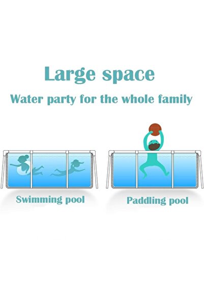 Intex Sturdy Rectangular Frame Pool – 300x200x75 cm, Blue, Unisex,