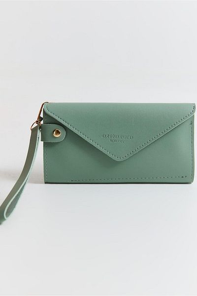 Raneel Kazançlı Alışveriş Multi-Compartment Wallet with Phone Compartment Green