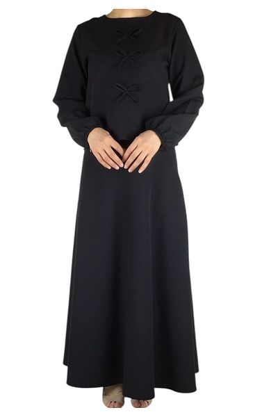 ECE GİYİM Women's Sports Front Ribbon Model Kolağzi Elastic Skirt Side Zippered Skirt Mevlana Model Double Set