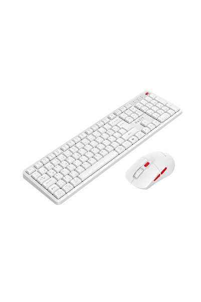 Havit KB261WB Kablosuz Klavye Mouse Seti – Türkçe Q, Ultra Sessiz Tuşlar - Beyaz