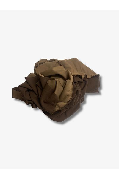 Yiğit Kumaş Submersible Crepe Fabric, Piece 100X150 cm Brown