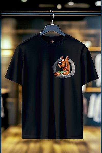 BookOrBook Scooby Prison Break 100% βαμβακερό μπλουζάκι με στάμπα πλάτης υψηλής ποιότητας