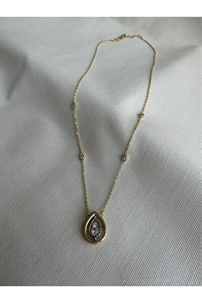 bijux by mrv Special Series Drop Model Double Color Stone Necklace