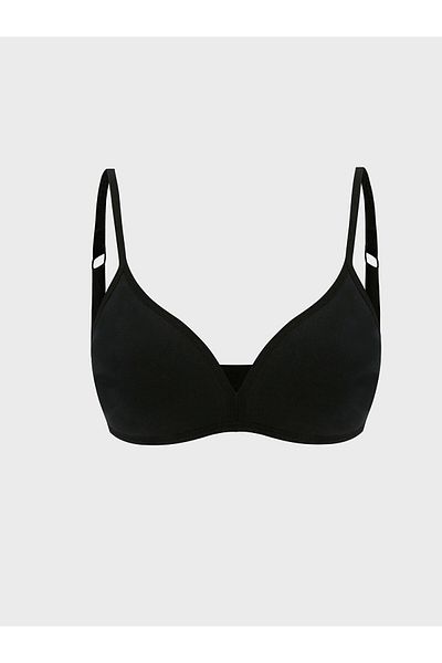 LC Waikiki LCW Young Black Μπλε Μπλουζάκι χωρίς επένδυση Απλό Πρώτο Σουτιέν