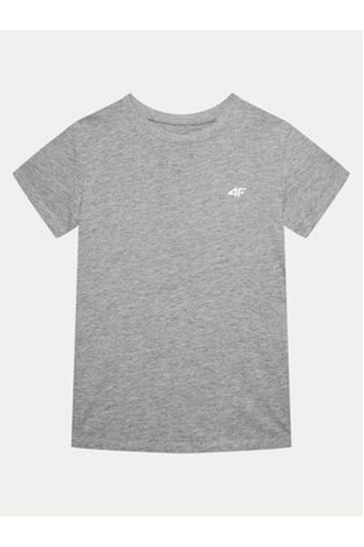 4F Tricou pentru fete 4FJWMM00TTSHF1658 Gri