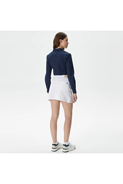 Lacoste Kadın Regular Fit Beyaz Etek