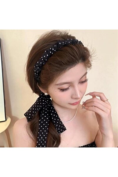 Pelin Aksesuar Μαύρο κασκόλ με δεμένο στέμμα