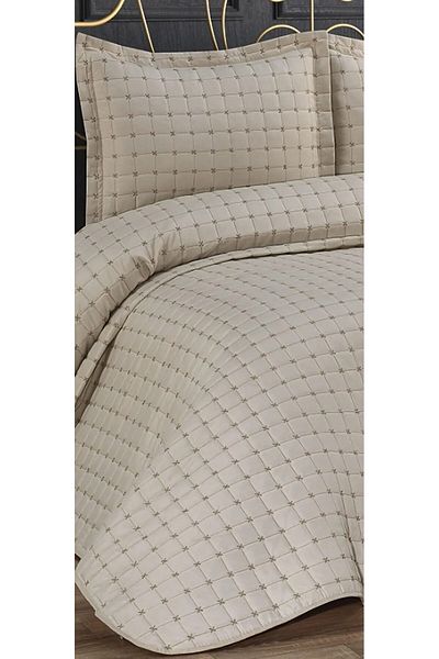 d'niss home touch of nature in your home Star Quilted 3 Piece Double Bedspread